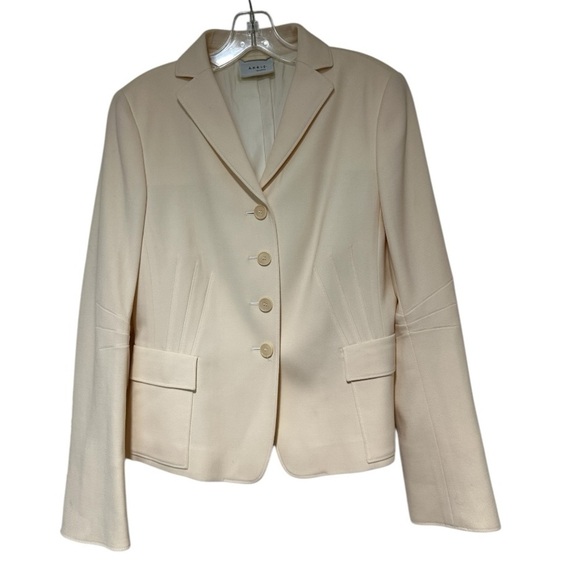 AKRIS PUNTO women's tan jacket blazer size 10 - Picture 1 of 10